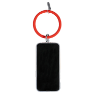 Bracelet support en silicone pour téléphone portable - plaque en métal logotisable - avec mousqueton_2