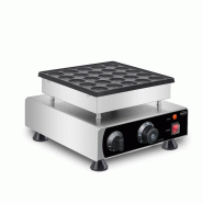 Appareil pour crêpes hollandaise / poffertjes 25pcs ø4,5cm l300 7540.0005 COMBISTEEL_2