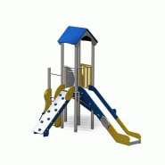 Structure pour aire de jeux 2 tours accolées - gamme alpha - al11204i_2