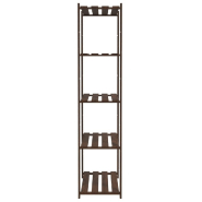 Vidaxl support de rangement à 5 niveaux marron 80x38x170 cm bois pin 373396_2