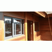 Chalet en bois plain-pied - 49 m² - en kit - toit multipente - bois exotique Merbeau - isolation RT2012_2