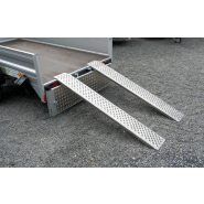 Rampe de chargement en aluminium antidérapant l=1.5 m pour moto - Patrick Remorques - Modèle 130569_2