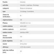 Balance compteuse ELW-6080-TCP avec imprimante - Balance Milliot - Portée max. 600 kg - Plateau inox 600x800 mm_2