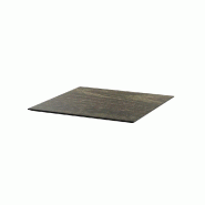 Infinity mange-debout avec piètement sable + plateau HPL Riverwashed Wood 70x70 cm_2