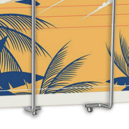 Présentoir Mural 1 case A4 - Fil 100% métallique Réf : 410001 - Capacité 7,5 cm_2