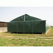 Tente de stockage fermé - structure fixe avec porte - homologuée 105kg/m2 - tunnel séchage tabac_2