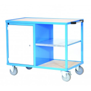 Établis mobiles sur-mesure en acier/inox/alu - Dimensions personnalisées avec étagères et rangement_2