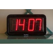 Horloge numérique à LED rouge - Étanche IP66 - Alimentation PoE - Huchez - RA10 LPOE_2