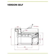 Vitrine réfrigérée service arrière de grande capacité - en version groupe logé ou déporté - pour boucherie, charcuterie, sandwicherie, traiteur et fromagerie -MERISIER_2