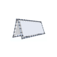 Barrière publicitaire double - Structure double - So-Banner - Bâche Tendue_2