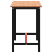 Vidaxl établi 180x55x81,5 cm bois massif de hêtre et métal 3188906_2