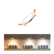 Downlight LED Slim 5W rond en inox - réf PC5WBSN - angle 120° - transformateur inclus_2