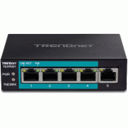 TRENDnet TE-FP051 Switch PoE+ Fast Ethernet non administrable longue portée à 5 ports_2