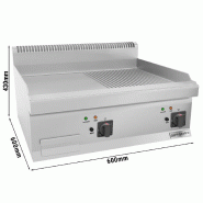 Plaque de cuisson électrique - 9 kW - Lisse & Rainurée  - Mario 600 | GGM -EBGK66-E_2