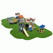 Structure de jeux 5 tours avec rampe d'accès - Gamme Châteaufort CH41201I - Âge minimum 2 ans, capacité 45 enfants_2