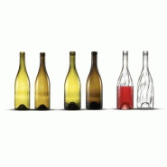 9063920 - Bouteille en verre - Boboco - Capacité 77 cl - Bouteille de vin Vertigo - Collection Bling_2