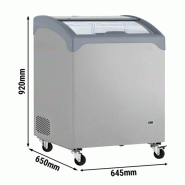 Congélateur bahut avec vitre coulissante -  -18 °c à -23 °c - couleur gris_2