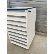 Meuble d'occasion de laboratoire avec tiroirs - ATEX - 9 tiroirs avec verrouillage à clé - Réf. P21091160_2