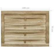 Vidaxl portillon de jardin bois de pin imprégné 100x75 cm vert 45308_2