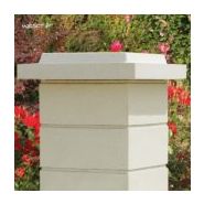 Chapeau de pilier plat double couronnement - chapeau de poteau - weser - 32 x 32 x 7 cm à  50 x 50 x 6 cm_2
