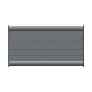 Clôture en aluminium Dominica - lames horizontales pleines - hauteur 835 mm/798 mm - 23 coloris au choix_2