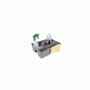 Panier porte-outils premium double compartiments gris anthracite 40x27x11,7cm_2
