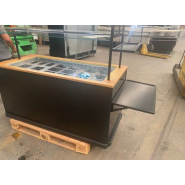 Saladette à poser - Salad bar avec éclairage LED - Froid positif 0 + 10 degrés - Occasion très bon état_2