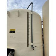 Cuve Cruveilher 170 hl - sur jupe, couleur crème, niveau gradué par transparence, Ø2900, hauteur 3400_2