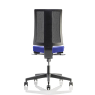 Fauteuil de bureau ergonomique neuf AIRSIT noir avec accoudoirs - pivotant, réglage synchronisé, accoudoirs 2D_2