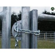 Bc240 - Barrière de contention 2m40 pour bovins et chevaux - Tubes ovales galvanisés à chaud_2