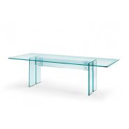 LLT Home Office - Bureau droit en verre transparent - Fiam Italia SRL - 15 mm d'épaisseur_2