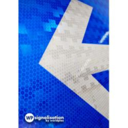Panneau de direction obligatoire B21D2 - Tout droit ou à gauche - WP Signalisation_2