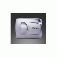 Sèche-mains mural infrarouge Vitech en inox brossé - 1400W - Design hygiénique_2