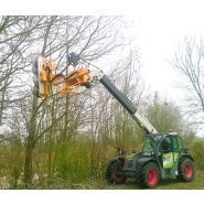 Taille-haie hydraulique sur chargeur lem - kirogn - déport hydraulique course 1000 mm_2