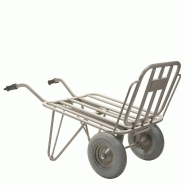 Chariot de transport professionnel - acier robuste - 27,8kg - roues pneumatiques ou increvables - Matador_2
