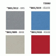 Cloisonnette de séparation en tissu - Quadrifoglio - 120, Rouge, Blanc_2