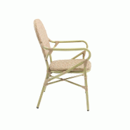 Tango - Fauteuil de bistrot en rotin synthétique bambou-naturel_2