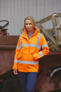Veste haute visibilité femme - Management - Réf: YHVP189 - coupe-vent, imperméable et respirante_2