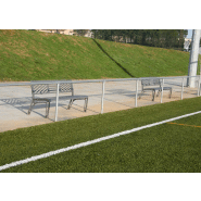 Banc public en acier galvanisé UM379M - traitement Ferrus anti-corrosion_2