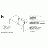 Grande banque d'accueil d'angle Valde - MDD - Blanc, Gris brillant, Gauche_2