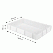 Bac à pâtons 600 x 400 x 90 mm - Polyéthylène haute densité | Gilac_2