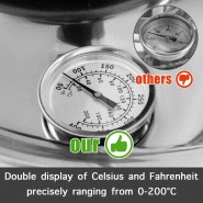 Alambic moonshine avec refroidissement rapide et thermomètre intégré