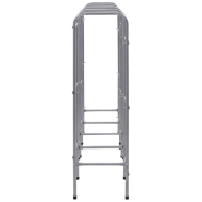 Vidaxl étagère de rangement pour 12 caisses argenté 190x33x116cm acier 285215_2