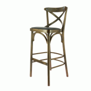 Chaise haute salle de restaurant Chinon - Marron_2