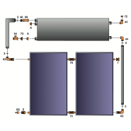 Kit chauffe-eau solaire thermosiphon monobloc - 150 litres - 1 panneau solaire 2m² - installation complète_2