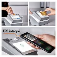 Terminal de paiement intégré à une caisse enregistreuse tactile