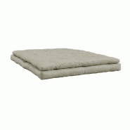Canapé futon convertible Buckle-Up Sofa - couleur lin - design et ultra résistant - 140x200 cm_2