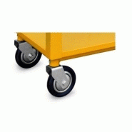 Chariot ergonomique 2 plateaux - monobloc pour ateliers et entrepôts - charge jusqu'à 600 kg - fabrication CE_2