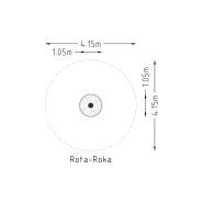 Manège tourniquet rota roka pour aires de jeux - réf 8030565 - HAGS - Gris - Scellement béton_2