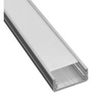 Profilé aluminium anodisé large haute performance - pour ruban LED - 3 coloris et diffuseurs au choix_2